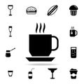 Coffee cup icon. Detailed set of food and drink icons. Premium quality graphic design. One of the collection icons for websites, w Royalty Free Stock Photo