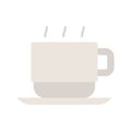 Coffee cup icon. Cup of hot cafe coffee or caffeine drink