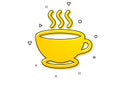 Coffee cup icon. Hot cappuccino sign. Tea drink mug. Vector Royalty Free Stock Photo