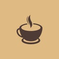 Coffee cup icon logo vector design Royalty Free Stock Photo