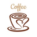 Coffee cup icon vector illustration Royalty Free Stock Photo