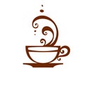 Coffee cup icon, vector. Royalty Free Stock Photo