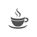 Coffee cup icon on a white background Royalty Free Stock Photo