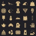 Coffee cup icons set, simple style Royalty Free Stock Photo