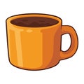 coffee cup illustration style