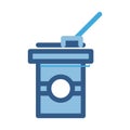 Coffee cup line vector icon which can easily modify or edit Royalty Free Stock Photo