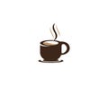 Coffee cup logo template vector icon design