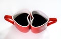 Coffee cup love Royalty Free Stock Photo