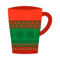 Coffee Cup Norwegian National Holiday Pattern