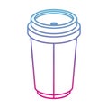 Coffee cup plastic isometric icon