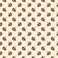 Coffee Cup Seamless Pattern, Coffe Cup illustration vector Royalty Free Stock Photo