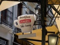 Coffee cup sign in Granada, Andalusia, Spain, Espana Royalty Free Stock Photo