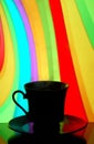 Coffee cup silhouette Royalty Free Stock Photo