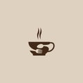 coffee cup and spoon vector design for icon, symbol or logo Royalty Free Stock Photo