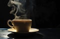 coffee cup with steam coming out of it Royalty Free Stock Photo