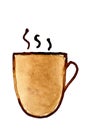 Coffee cup with steam