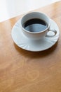 Coffee, cup, table, white, black, espresso, drink, breakfast, morning, aroma, mu Royalty Free Stock Photo