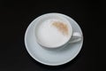 Coffee, cup, table, white, black, espresso, drink, breakfast, morning, aroma, mu Royalty Free Stock Photo