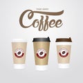 Coffee cup. Take away paper / plastic coffee cup vector illustration