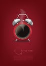 Coffee cup time clock concept design background