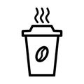 Coffee cup to go icon