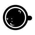 coffee cup topview icon Royalty Free Stock Photo