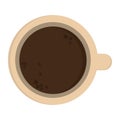 coffee cup topview icon Royalty Free Stock Photo