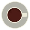 coffee cup topview icon Royalty Free Stock Photo