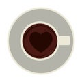 coffee cup topview icon Royalty Free Stock Photo