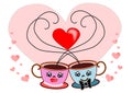 Coffee cup valentine