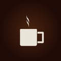 Coffee cup vector flat icon. Tea cup