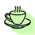 Coffee cup vector icon. coffee cup editable stroke. coffee cup linear symbol for use on web and mobile apps