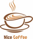 Coffee cup vector icon illustration design