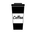 Coffee cup vector illustration icon. Coffe logo vector. Royalty Free Stock Photo