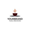 Coffee cup vector logo design template. coffee shop labels