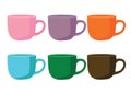 Coffee cup Multi and many coffee cups Multi color pink purple orange blue green brown