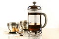 Coffee cups with french press