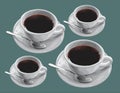 Coffee in the cups