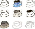 Coffee cups sketches
