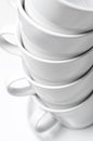 Coffee cups stacked Royalty Free Stock Photo