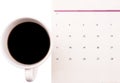 Coffee And Day Planner II Royalty Free Stock Photo