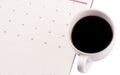 Coffee And Day Planner VI Royalty Free Stock Photo