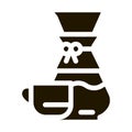 coffee decanter cup icon Vector Glyph Illustration