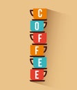 Coffee delicious symbol flat