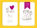 Coffee discount card. template for your design