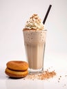 Coffee and donut milkshake