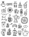 Coffee Doodles Royalty Free Stock Photo