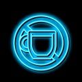 coffee drink addiction neon glow icon illustration Royalty Free Stock Photo