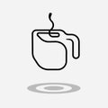 Coffee drink or cup of tea icon.