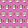 Coffee Drink Paper Cup Pattern